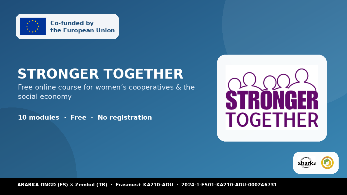 Stronger Together – Skills for Women’s Cooperatives & the Social Economy