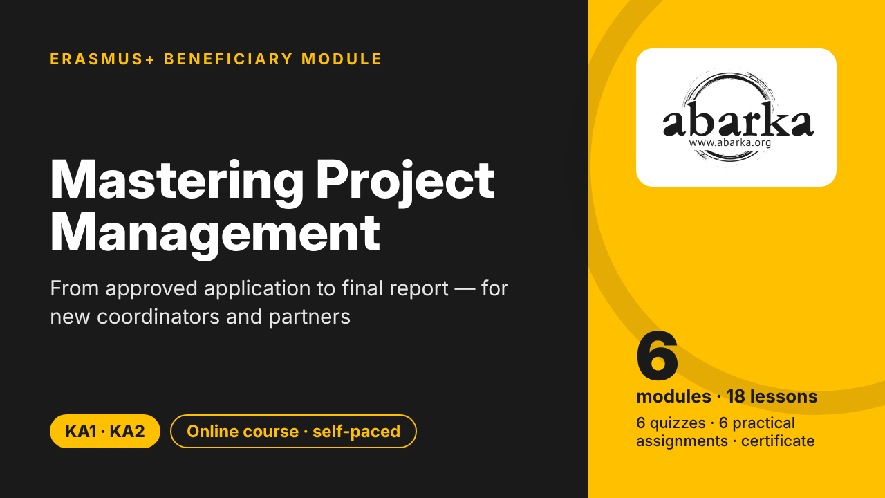Erasmus+ Beneficiary Module: Mastering Project Management