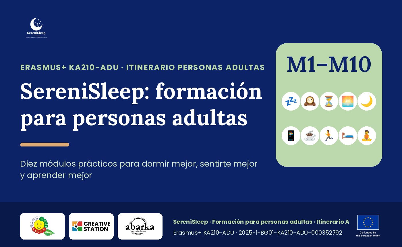 SereniSleep — Formación para personas adultas