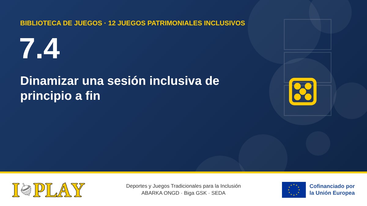 7.4 Dinamizar una sesión inclusiva de principio a fin