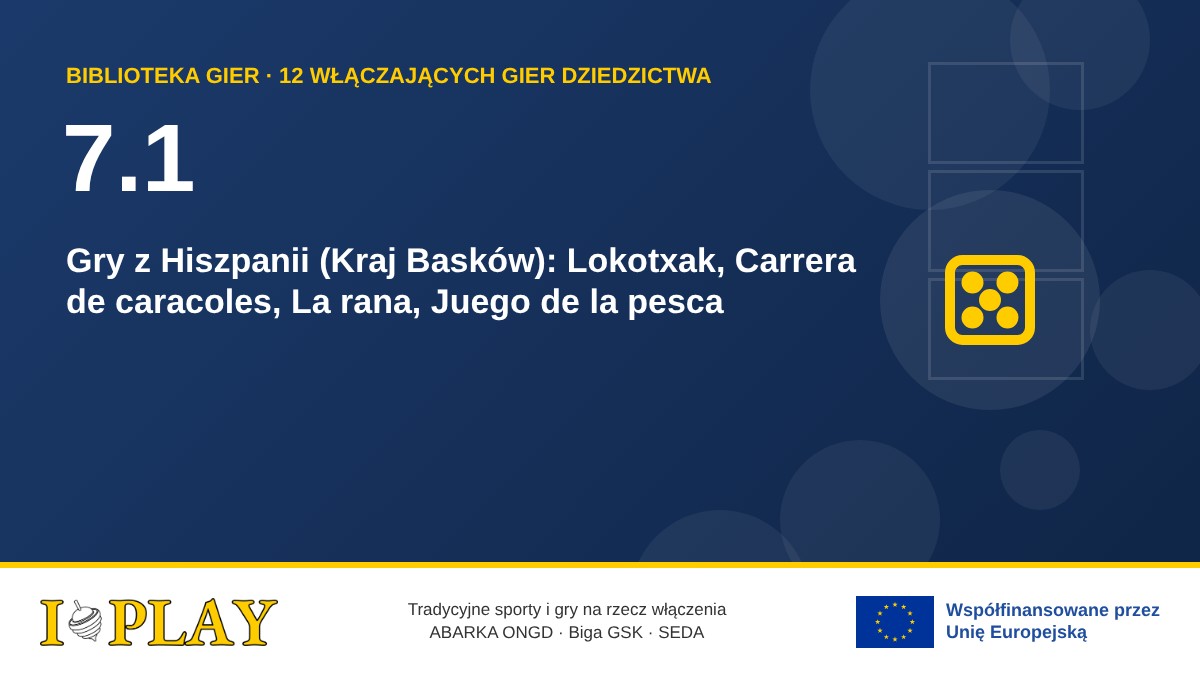 7.1 Gry z Hiszpanii (Kraj Basków): Lokotxak, Carrera de caracoles, La rana, Juego de la pesca