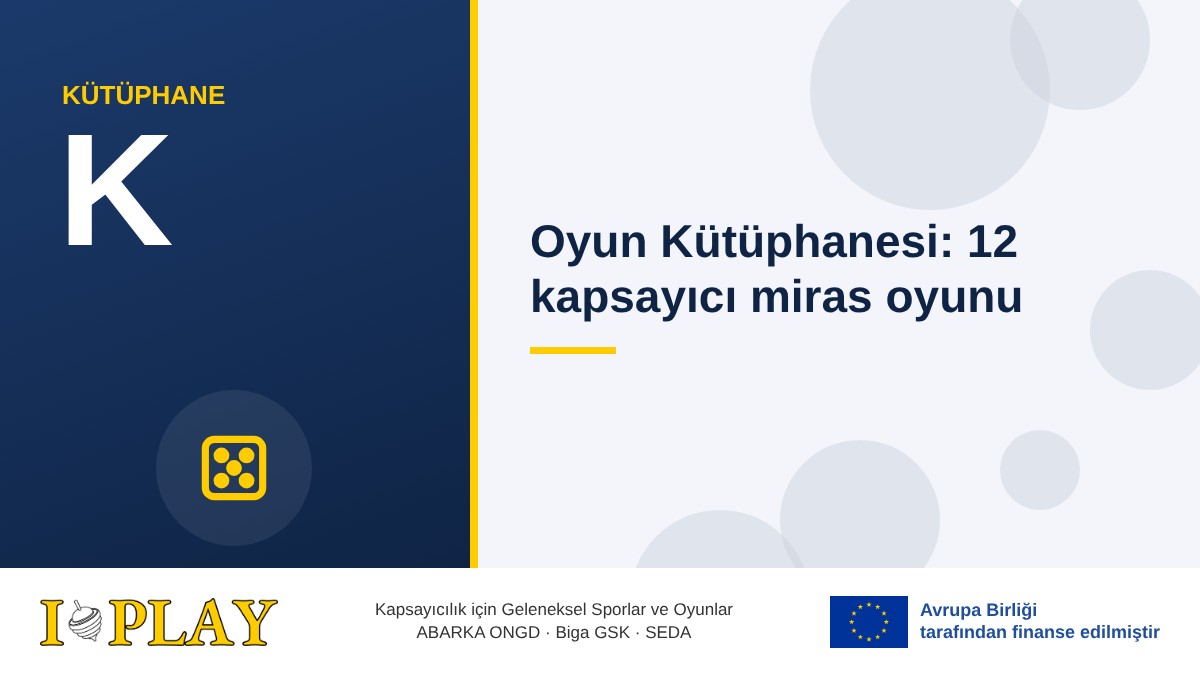 Oyun Kütüphanesi · 12 Kapsayıcı Miras Oyunu ve Kolaylaştırma Araç Seti